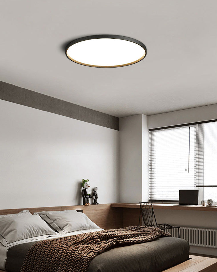 Olverai Flat Round Flush Mount Ceiling Light