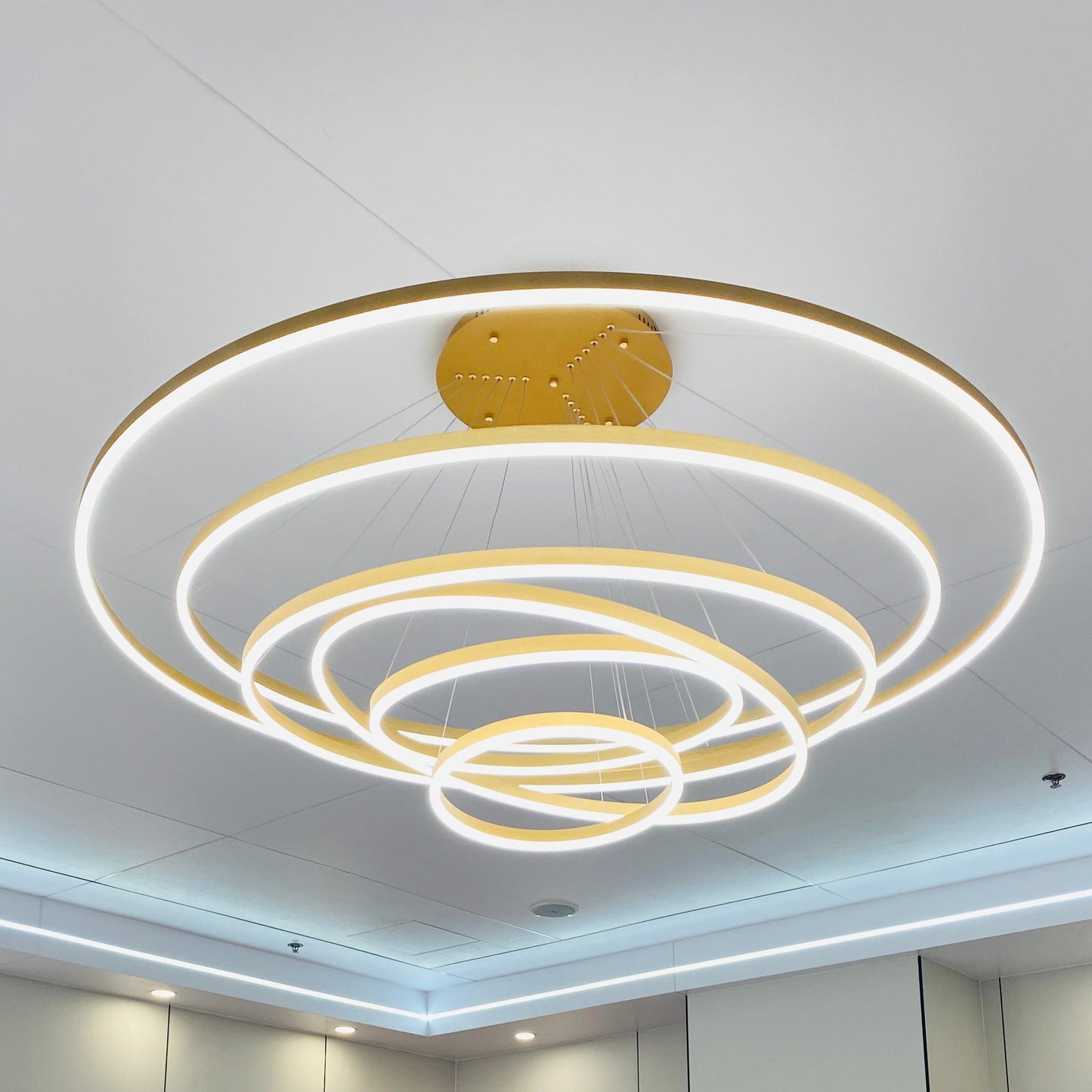 Olverai Tiered Ring LED Chandelier