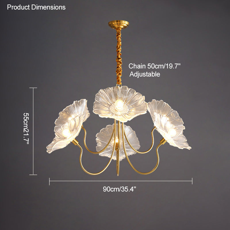 Olverai Lotus Flower Arm Chandelier