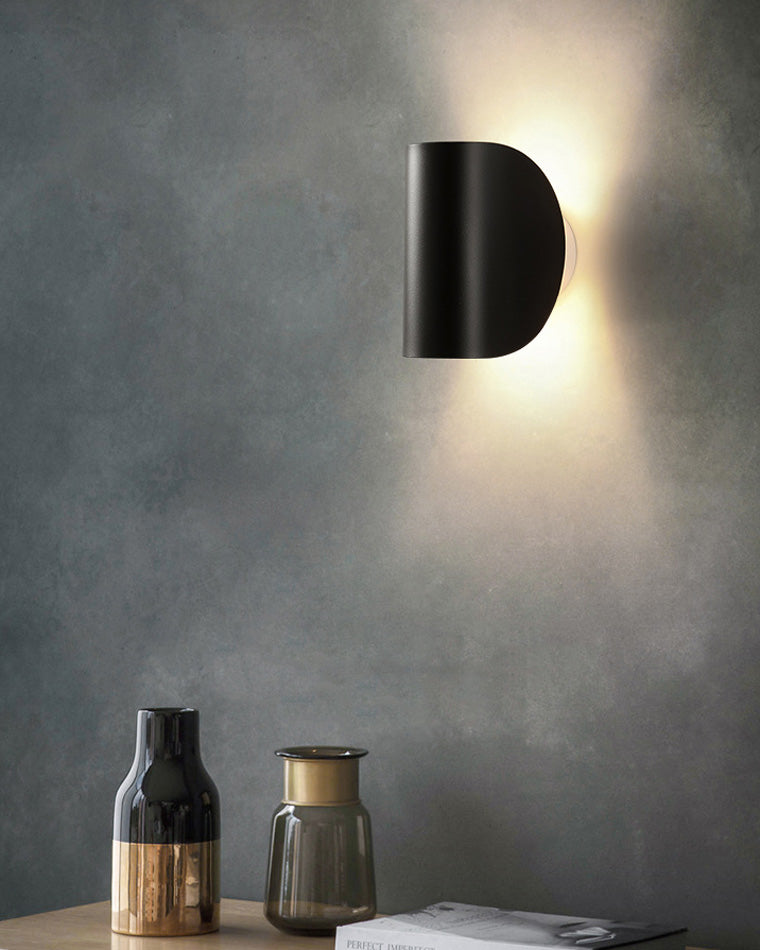Olverai Adjustable Half Shade Wall Sconce