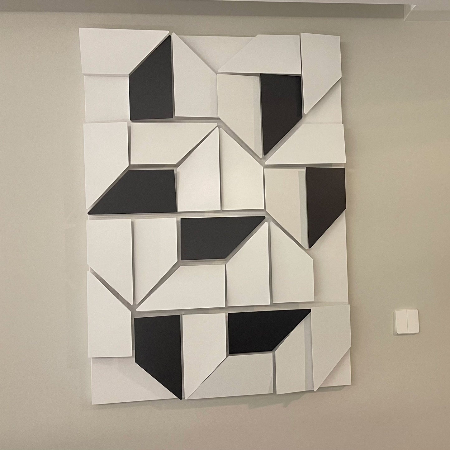 Olverai Rectangular Sculptural Art Wall Sconce