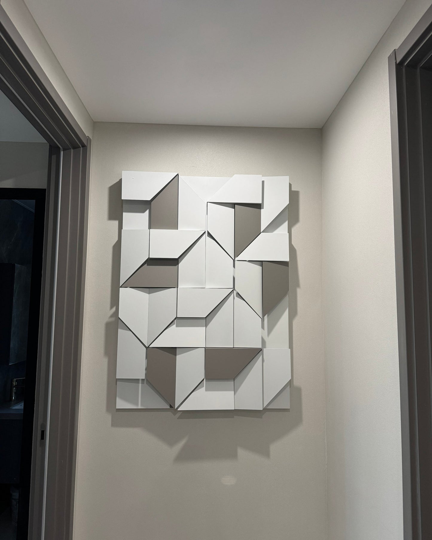 Olverai Rectangular Sculptural Art Wall Sconce