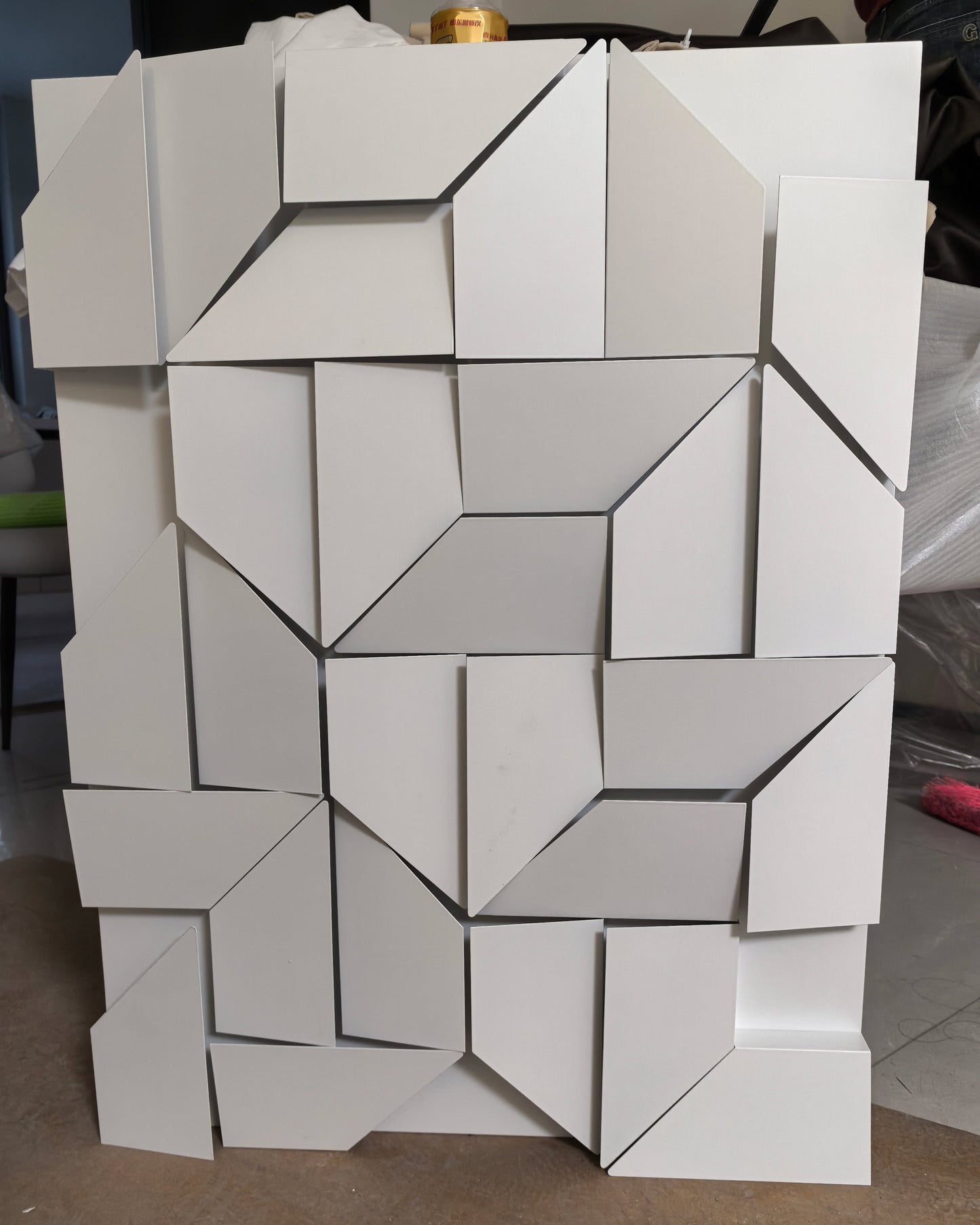 Olverai Rectangular Sculptural Art Wall Sconce