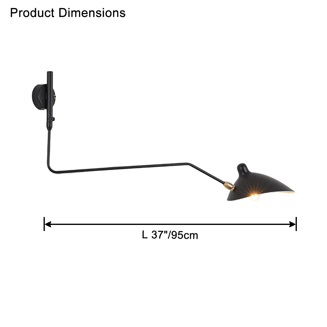 Olverai Articulating Swivel Double Arm Wall Sconce