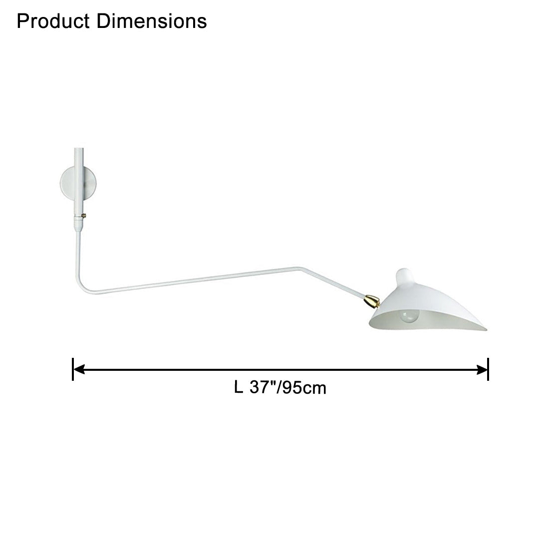 Olverai Articulating Swivel Double Arm Wall Sconce