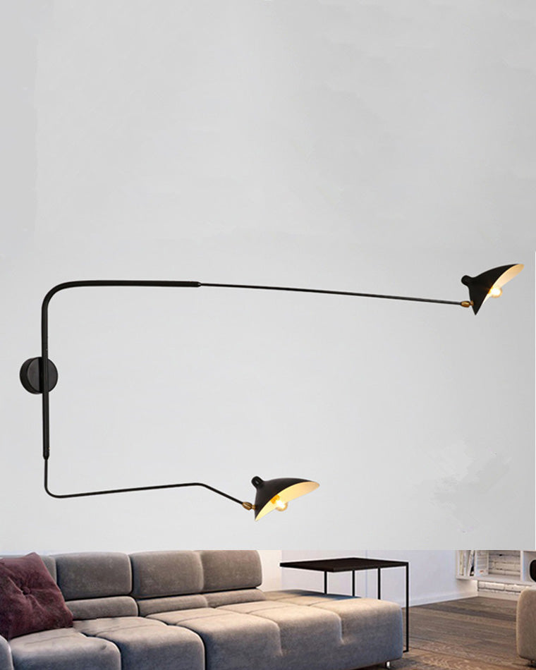 Olverai Articulating Swivel Double Arm Wall Sconce