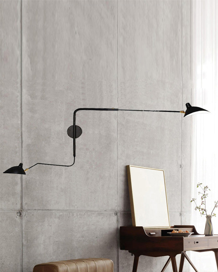 Olverai Articulating Swivel Double Arm Wall Sconce