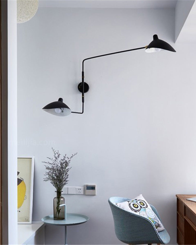 Olverai Articulating Swivel Double Arm Wall Sconce