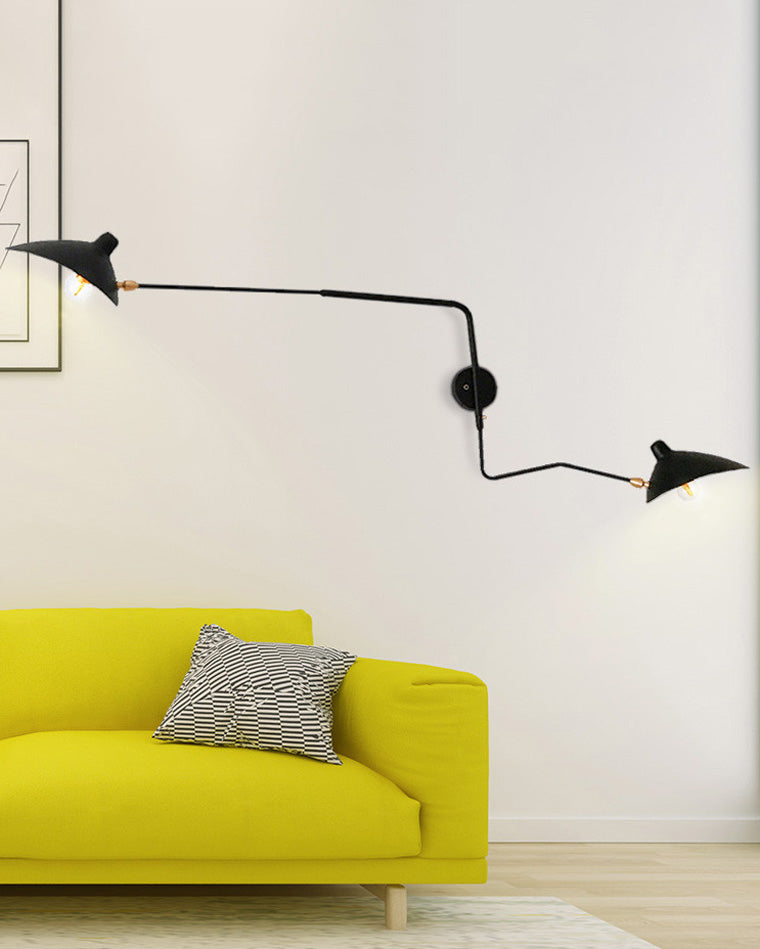 Olverai Articulating Swivel Double Arm Wall Sconce
