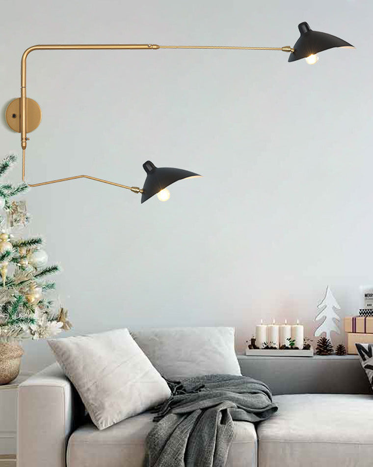 Olverai Articulating Swivel Double Arm Wall Sconce