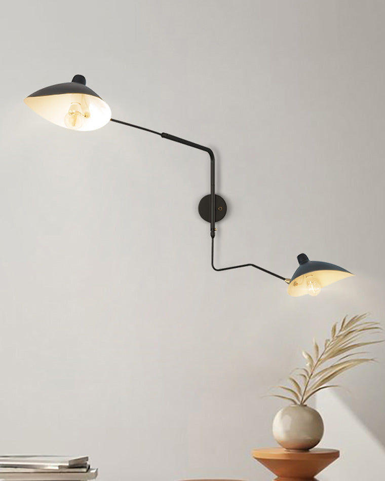 Olverai Articulating Swivel Double Arm Wall Sconce