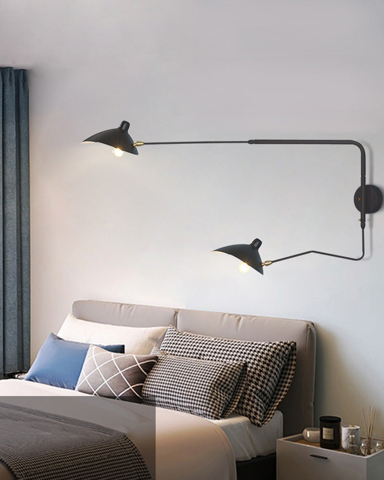 Olverai Articulating Swivel Double Arm Wall Sconce