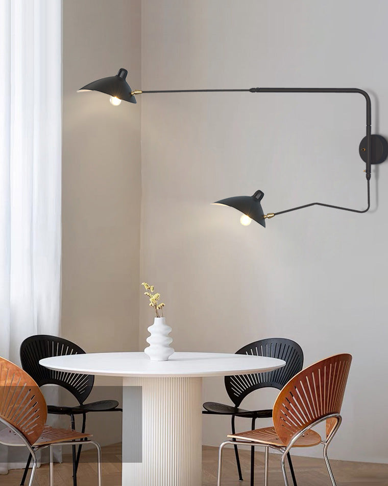 Olverai Articulating Swivel Double Arm Wall Sconce
