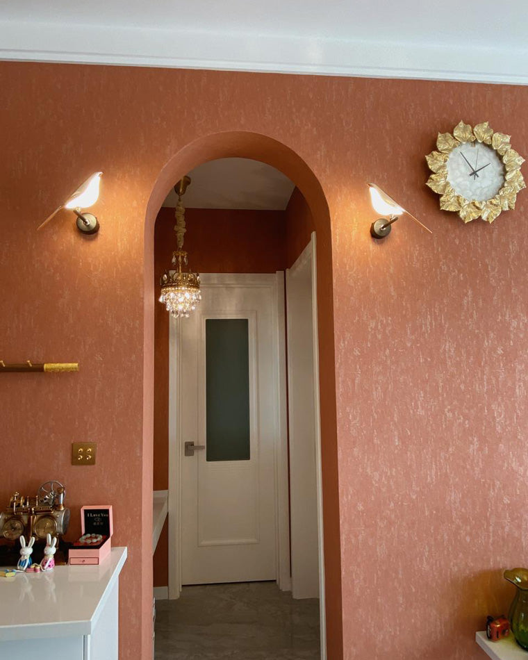 Olverai Gold Birds Wall Sconce