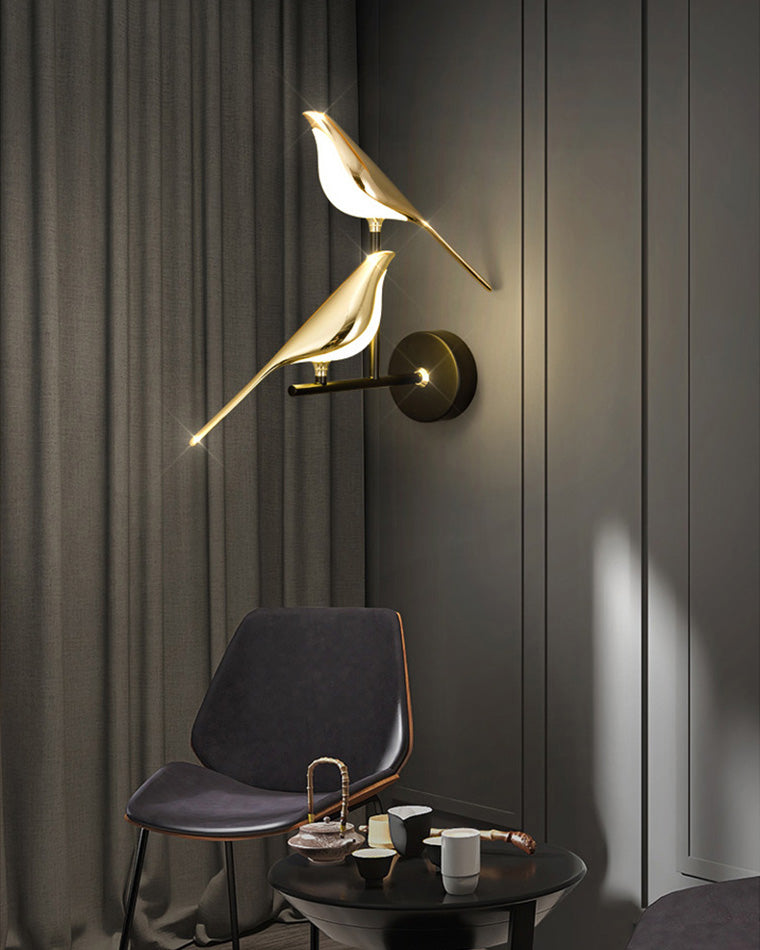 Olverai Gold Birds Wall Sconce