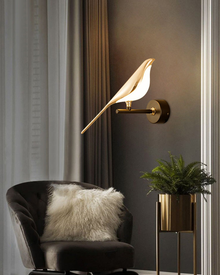 Olverai Gold Birds Wall Sconce