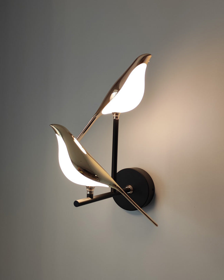 Olverai Gold Birds Wall Sconce