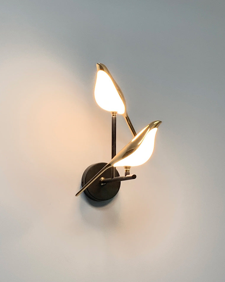 Olverai Gold Birds Wall Sconce