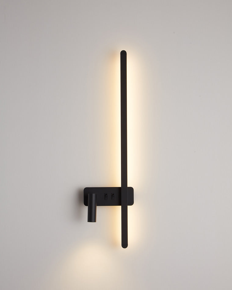Olverai Switchable Long Linear Wall Sconce with Spotlight