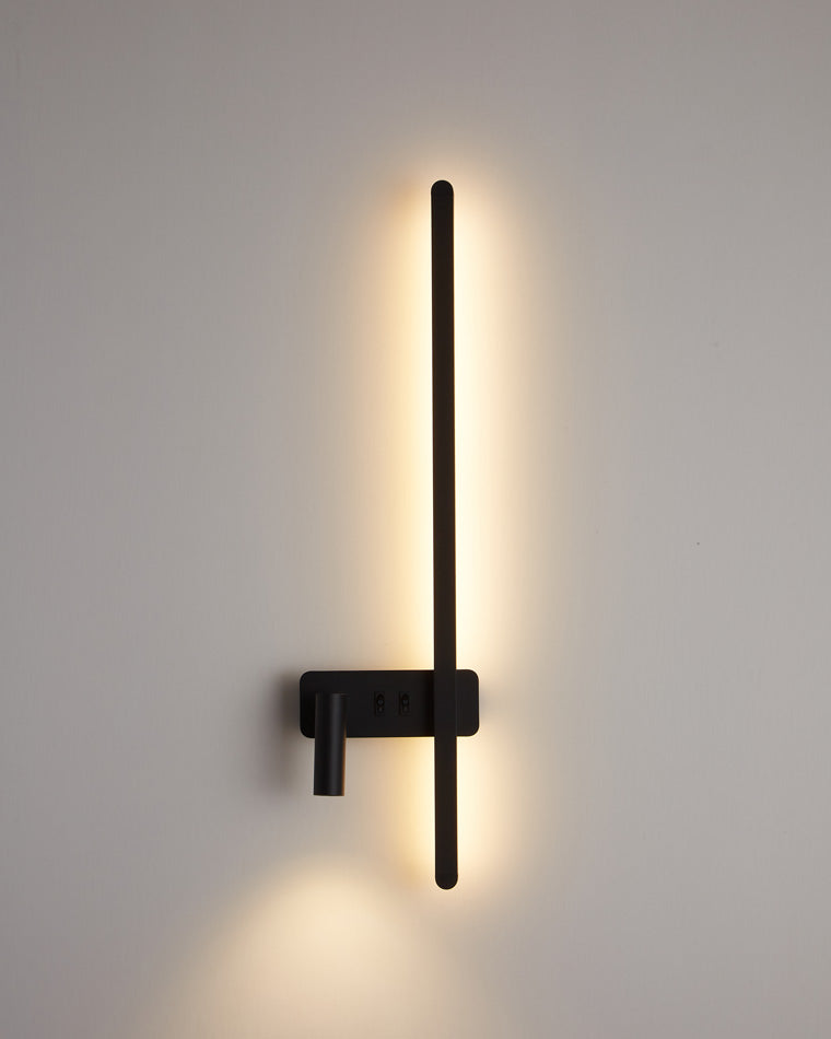 Olverai Switchable Long Linear Wall Sconce with Spotlight
