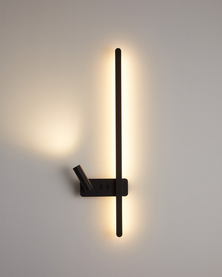 Olverai Switchable Long Linear Wall Sconce with Spotlight