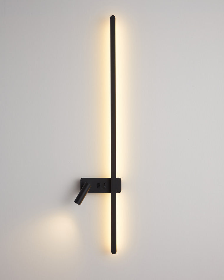 Olverai Switchable Long Linear Wall Sconce with Spotlight
