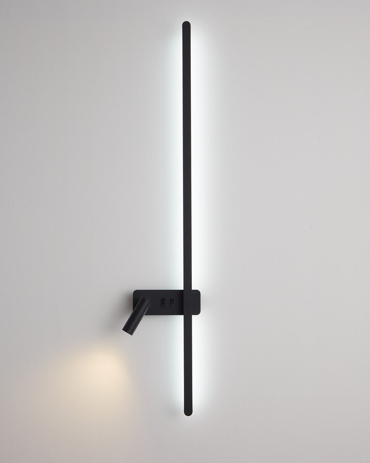 Olverai Switchable Long Linear Wall Sconce with Spotlight