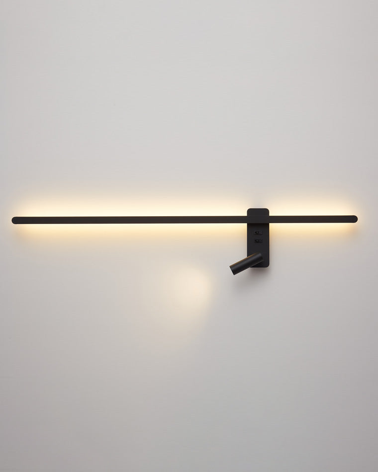Olverai Switchable Long Linear Wall Sconce with Spotlight