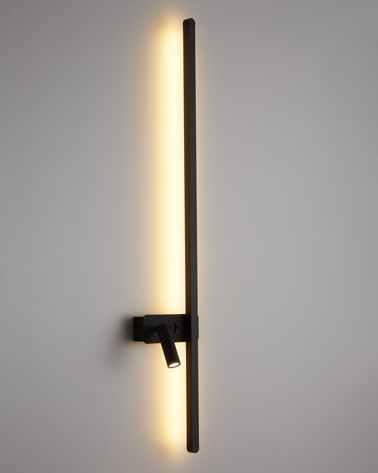 Olverai Switchable Long Linear Wall Sconce with Spotlight