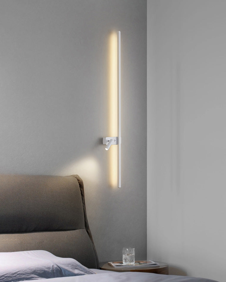 Olverai Switchable Long Linear Wall Sconce with Spotlight