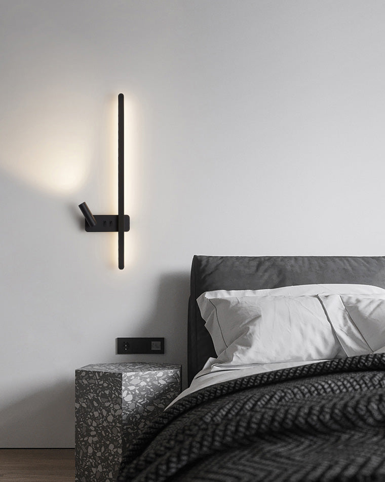 Olverai Switchable Long Linear Wall Sconce with Spotlight
