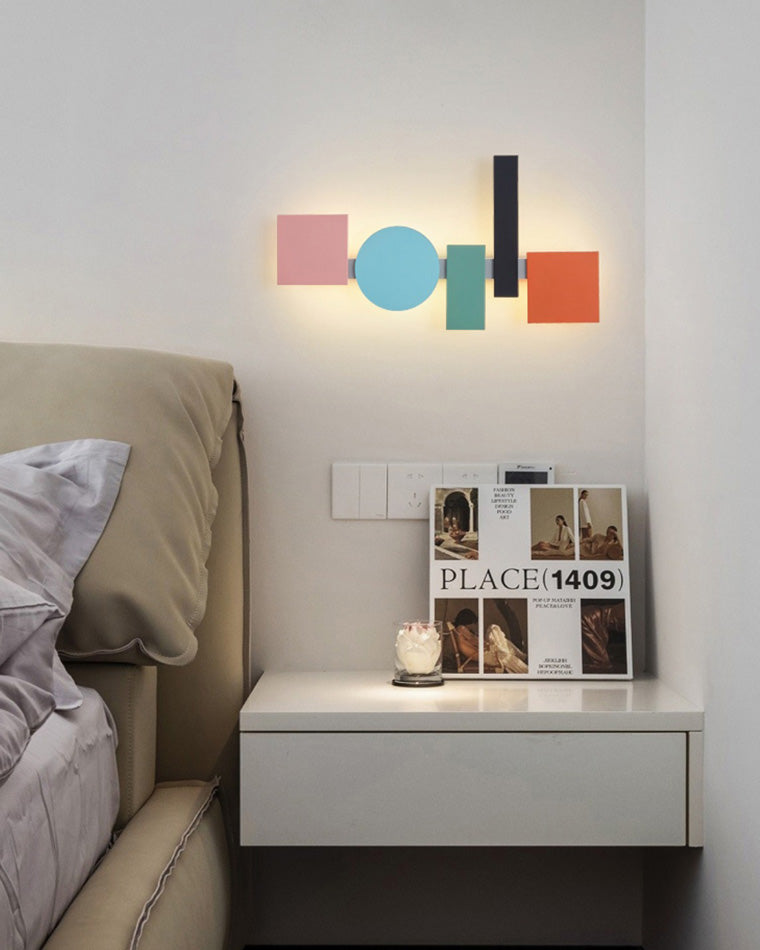 Olverai Colorful Sculptural Art Wall Sconce
