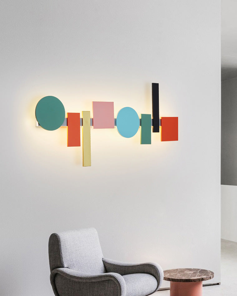 Olverai Colorful Sculptural Art Wall Sconce