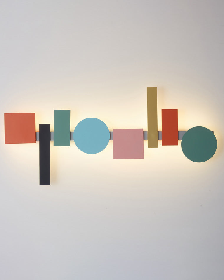 Olverai Colorful Sculptural Art Wall Sconce