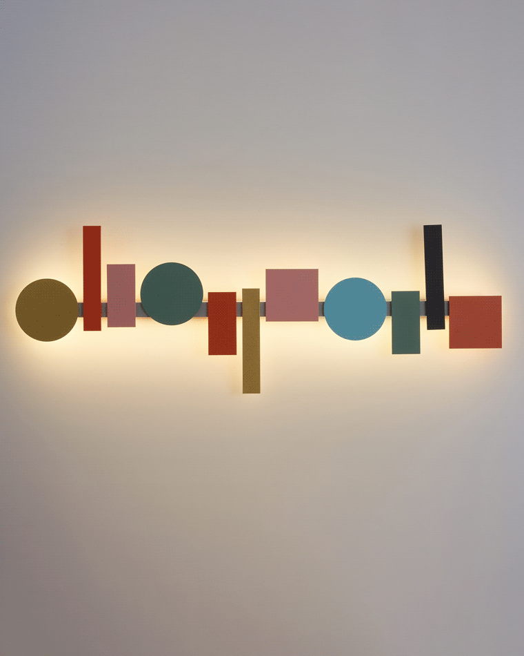 Olverai Colorful Sculptural Art Wall Sconce