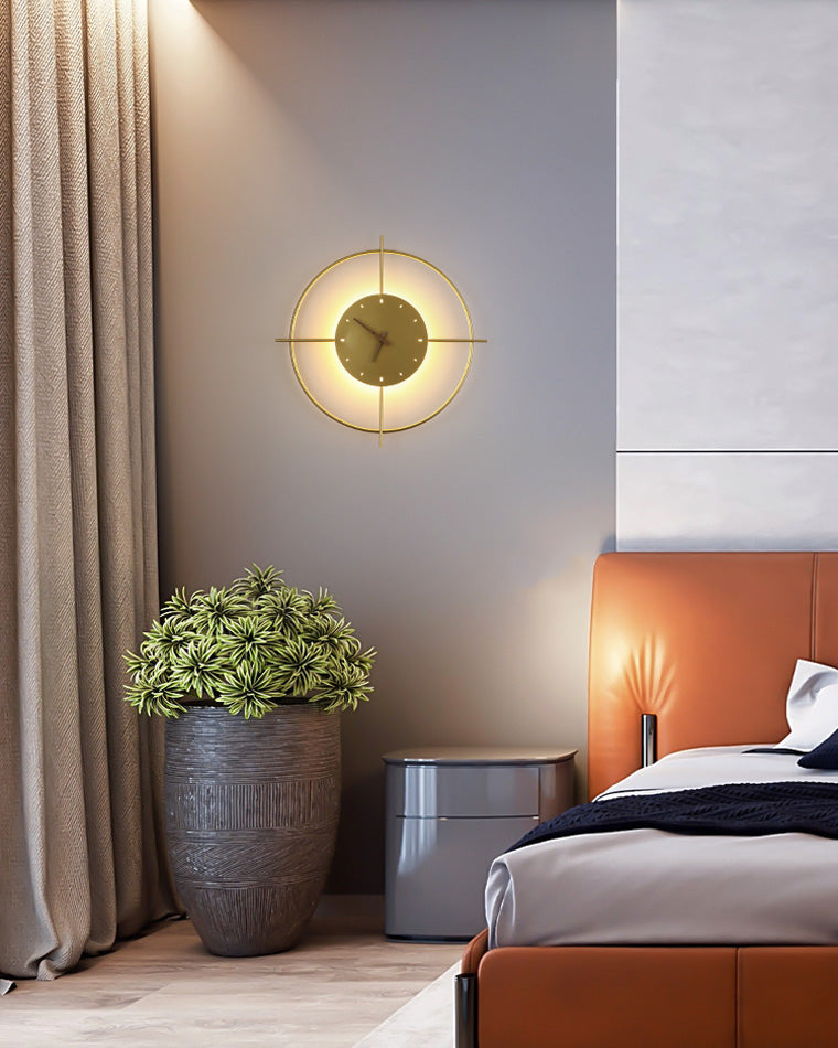 Olverai Wall Clock with Led Light
