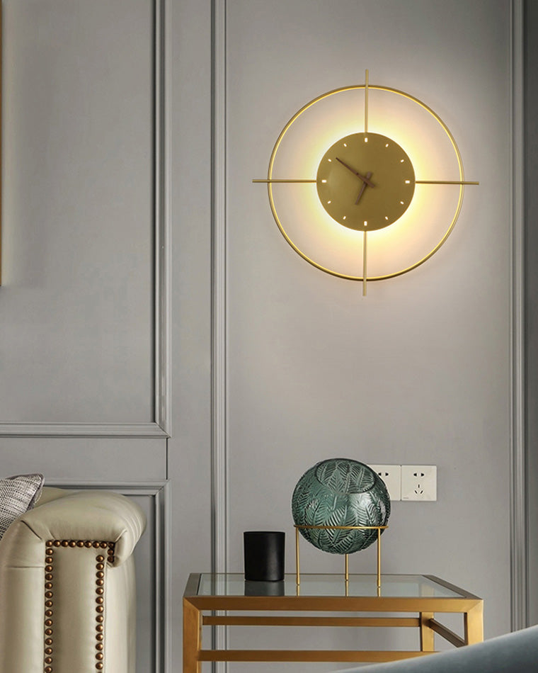 Olverai Wall Clock with Led Light
