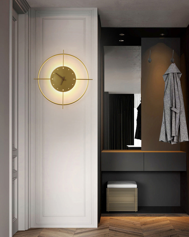 Olverai Wall Clock with Led Light