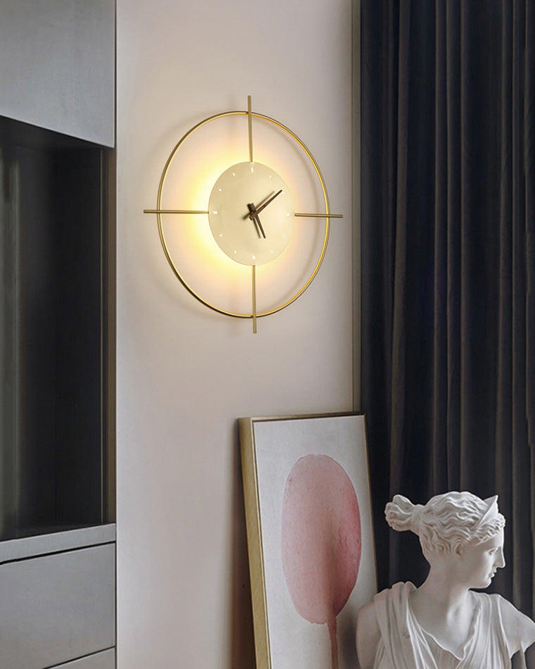 Olverai Wall Clock with Led Light