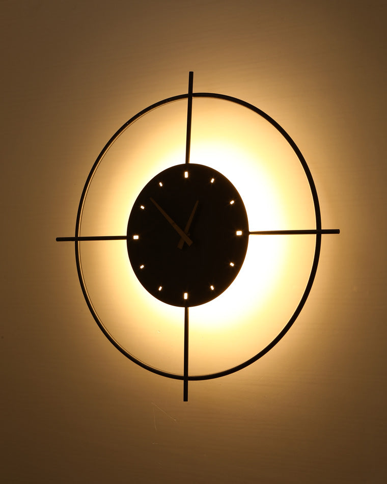 Olverai Wall Clock with Led Light