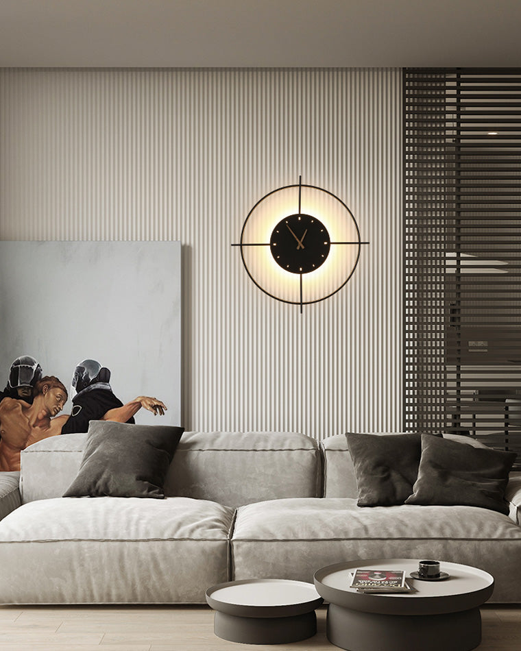 Olverai Wall Clock with Led Light