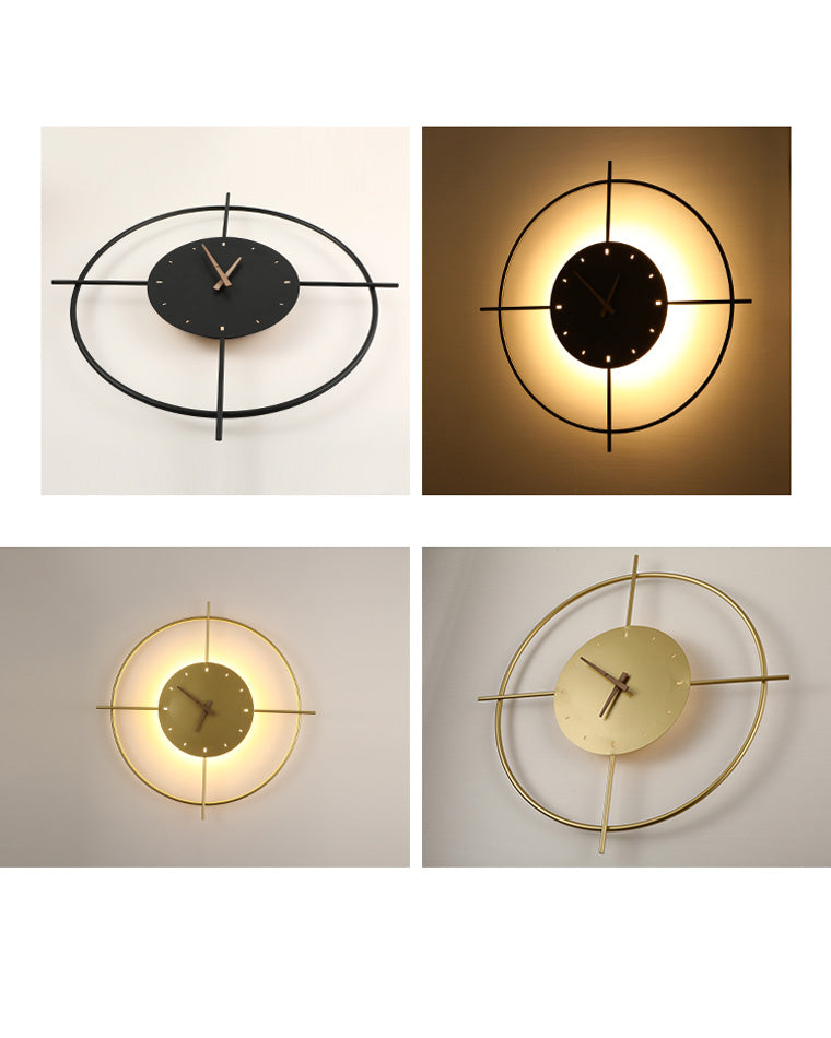 Olverai Wall Clock with Led Light
