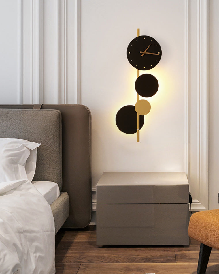 Olverai Sculptural Wall Clock with Led Light