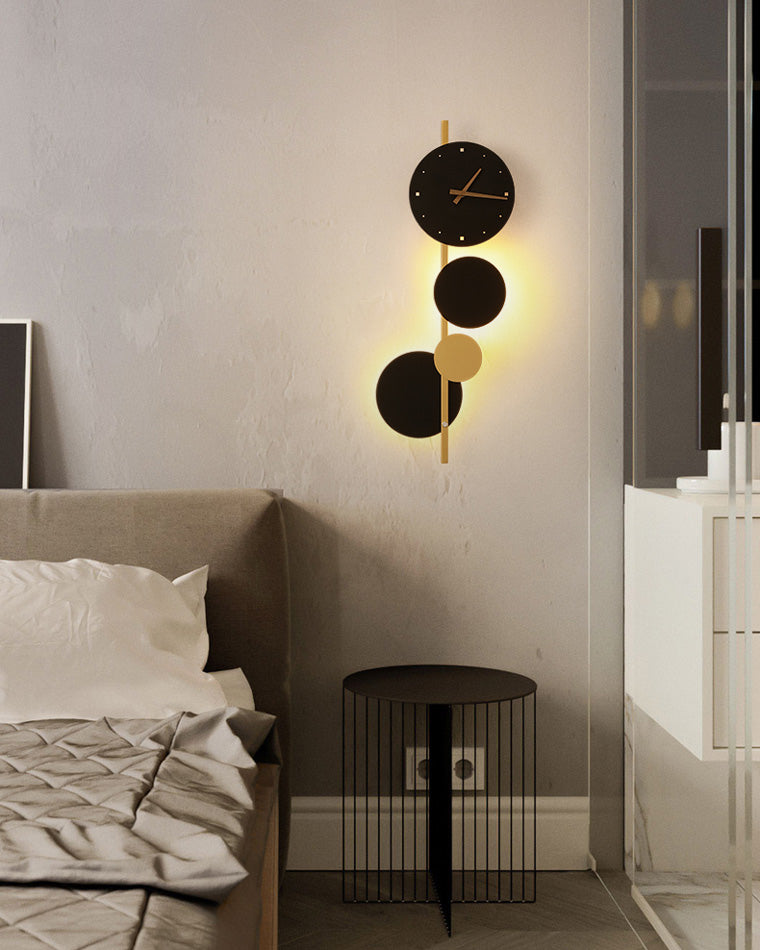 Olverai Sculptural Wall Clock with Led Light