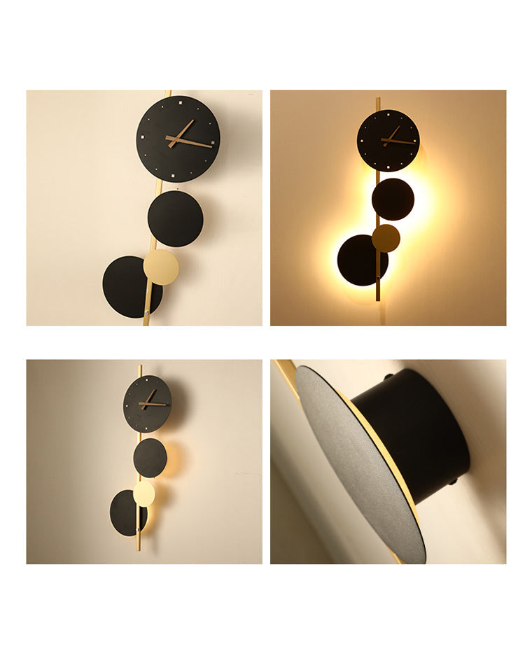 Olverai Sculptural Wall Clock with Led Light