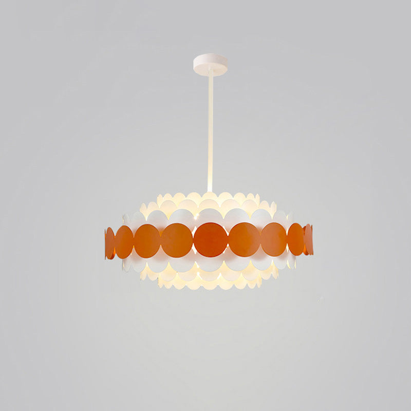 Olverai Scandi Scalloped Round Chandelier