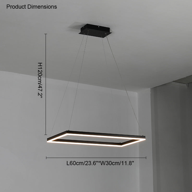 OlveraiTiered Rectangular LED Chandelier