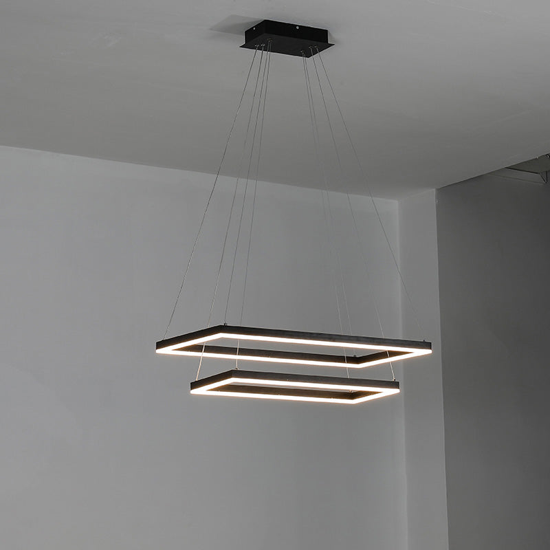 OlveraiTiered Rectangular LED Chandelier