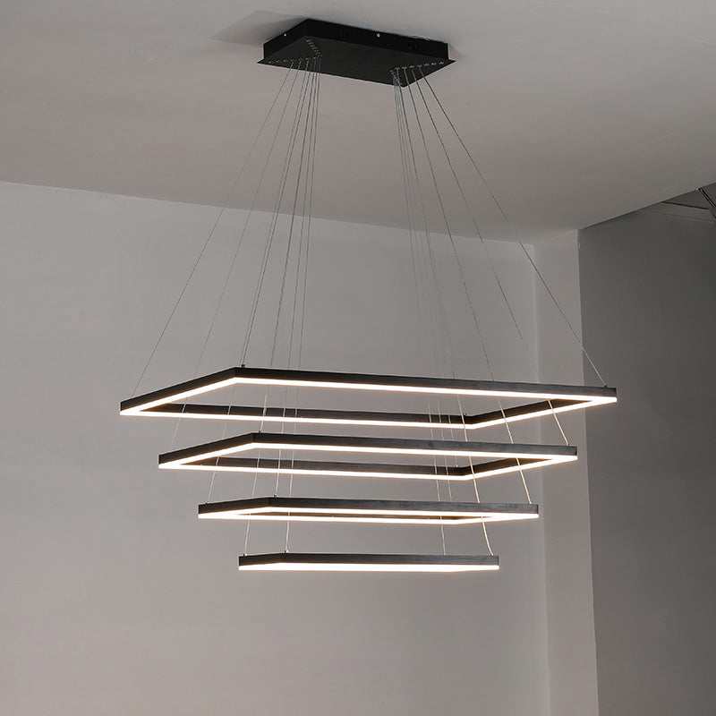 OlveraiTiered Rectangular LED Chandelier
