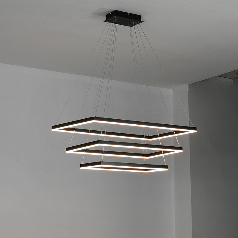OlveraiTiered Rectangular LED Chandelier